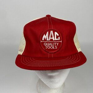 Vintage Mac Quality Tools Snapback Trucker Hat Cap Logo Patch Mesh Back Foam